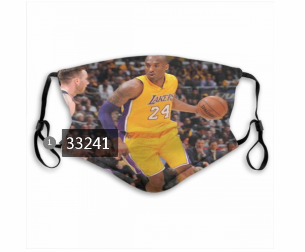 2021 NBA Los Angeles Lakers #24 kobe bryant 33241 Dust mask with filter->nba dust mask->Sports Accessory